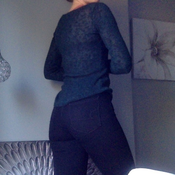 Turquoise Knit Shirt - Picture 3 of 5